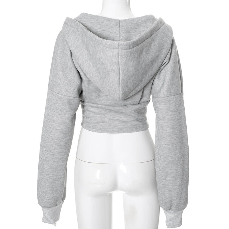 Women’s Zipper Hoodie Cardigan – Y2K Streetwear Long Sleeve Jacket
