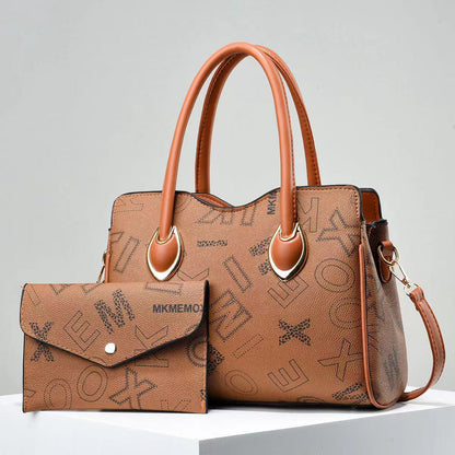 Women’s Elegant Letter Canvas Tote Bag