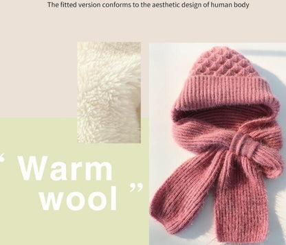 Women’s Fleece-Lined Winter Hat & Knitted Scarf Set