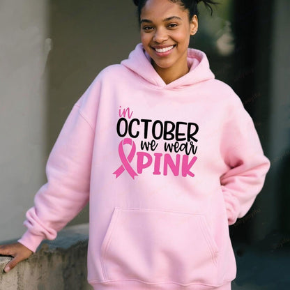 In October We Wear Sweatshirt | Oversized Pink Autumn Style