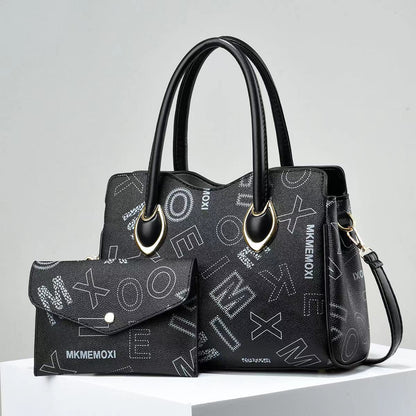Women’s Elegant Letter Canvas Tote Bag