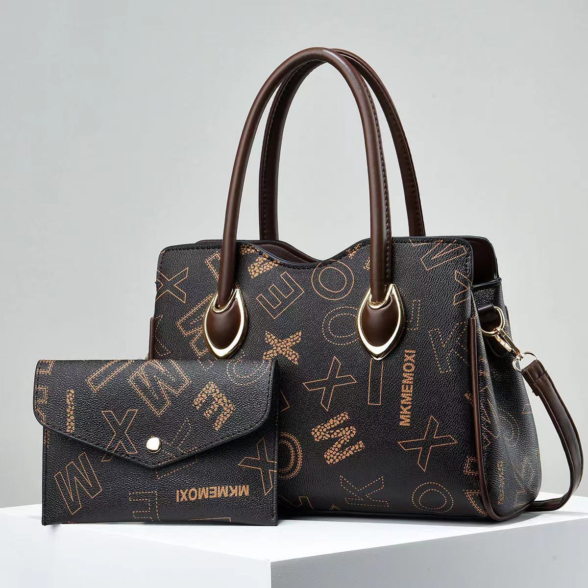 Women’s Elegant Letter Canvas Tote Bag