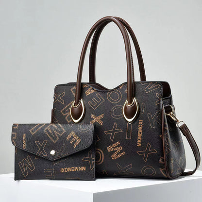 Women’s Elegant Letter Canvas Tote Bag