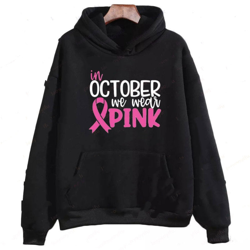 In October We Wear Sweatshirt | Oversized Pink Autumn Style