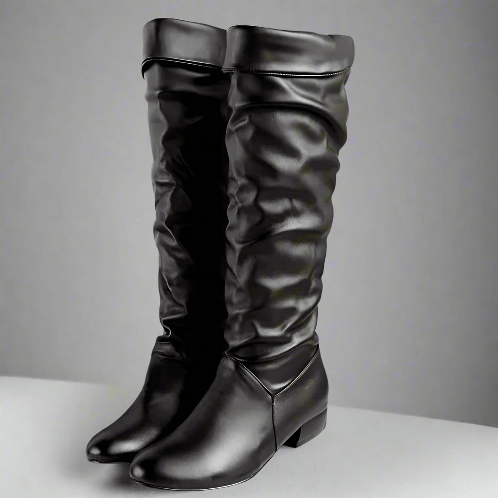 Bella Women's Knee High Boots | Soft PU Leather, Casual Chic 0