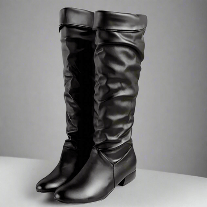 Bella Women's Knee High Boots | Soft PU Leather, Casual Chic 0
