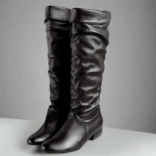 Bella Women's Knee High Boots | Soft PU Leather, Casual Chic 0