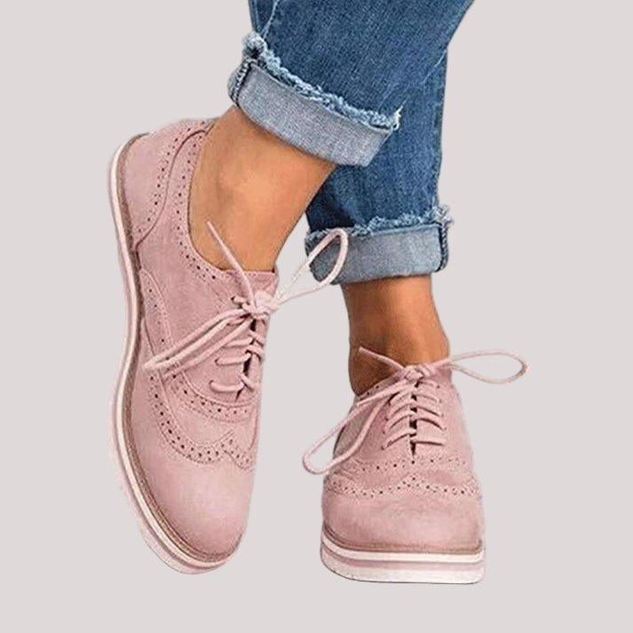 Bella Women's Oxford Shoes | High-Quality Leather, Brogue Design 0