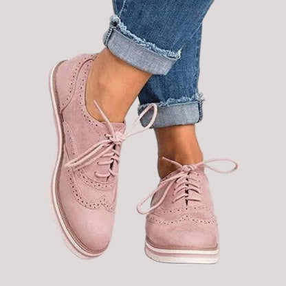 Bella Women's Oxford Shoes | High-Quality Leather, Brogue Design 0