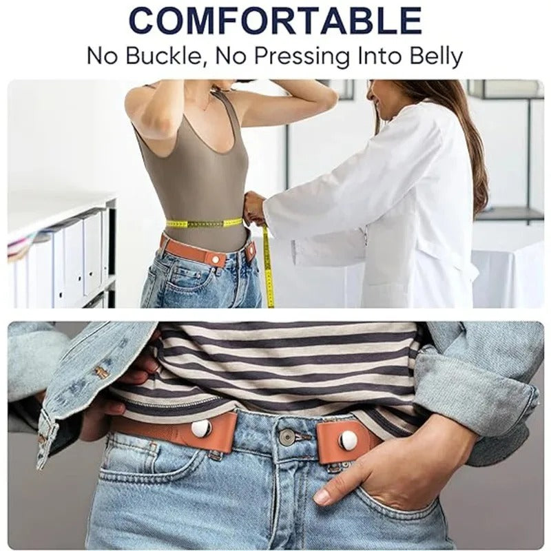 Elastic Leather Belt