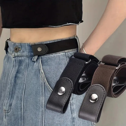 Elastic Leather Belt