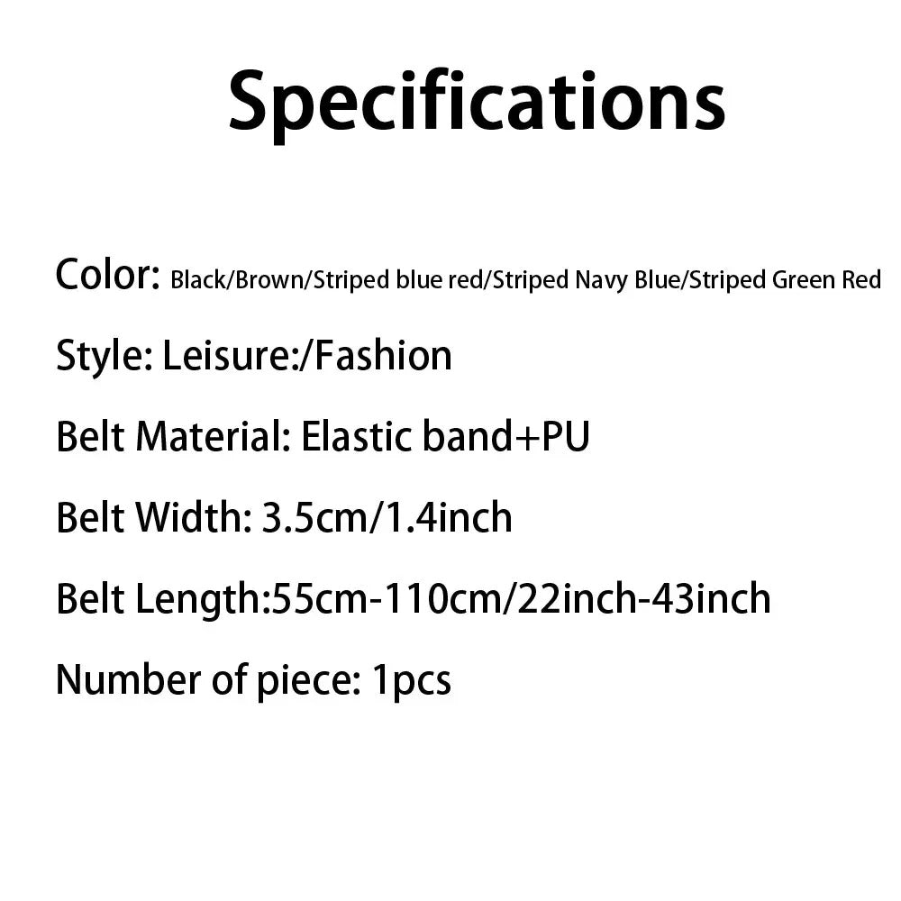 Elastic Leather Belt