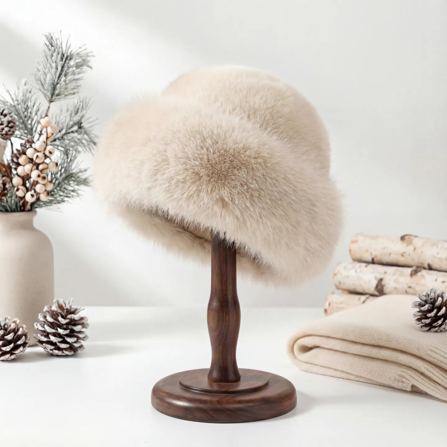 Haven Women's Beret Cap | Soft Plush Fabric, Stylish Accessory 6