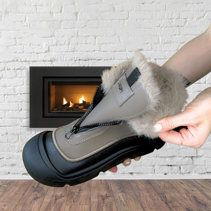 Holly Women's Black Cold Boots | Plush Lined, Non-Slip 5