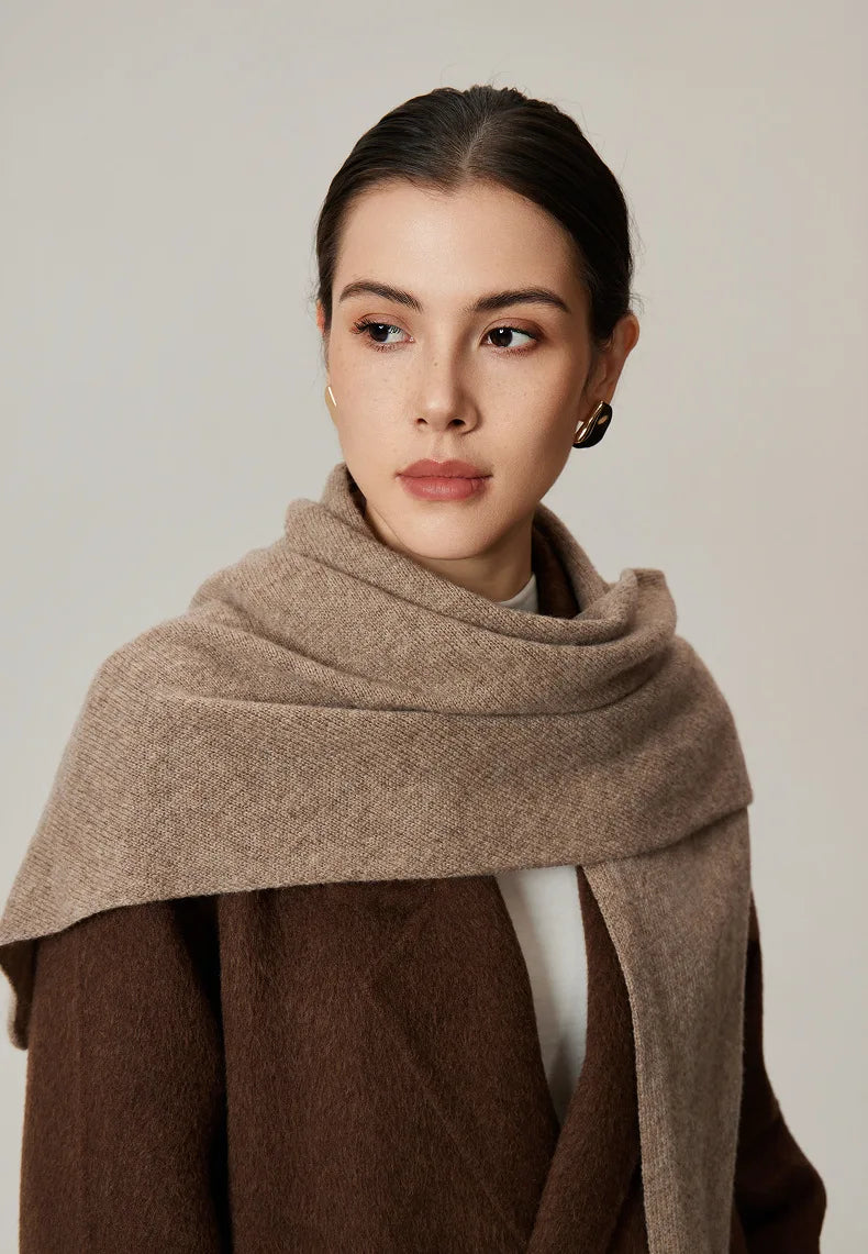 Kara Women's Knitted Scarf | Cozy Solid Color, Autumn & Winter Essential 0