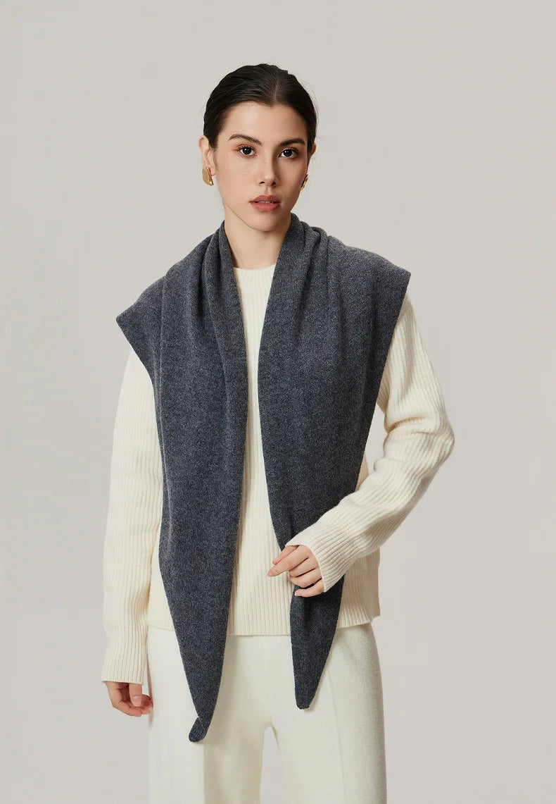 Kara Women's Knitted Scarf | Cozy Solid Color, Autumn & Winter Essential 2