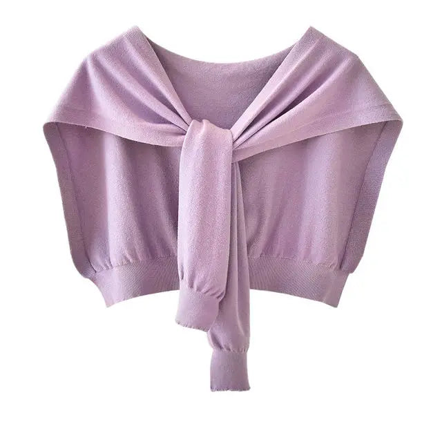 Kara Women's Shawl Wrap | Warm Wool Knitted Neck Guard 10