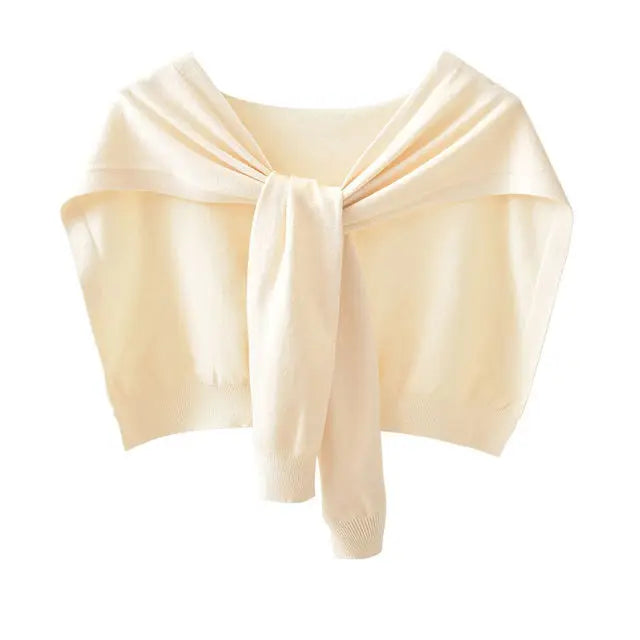 Kara Women's Shawl Wrap | Warm Wool Knitted Neck Guard 13