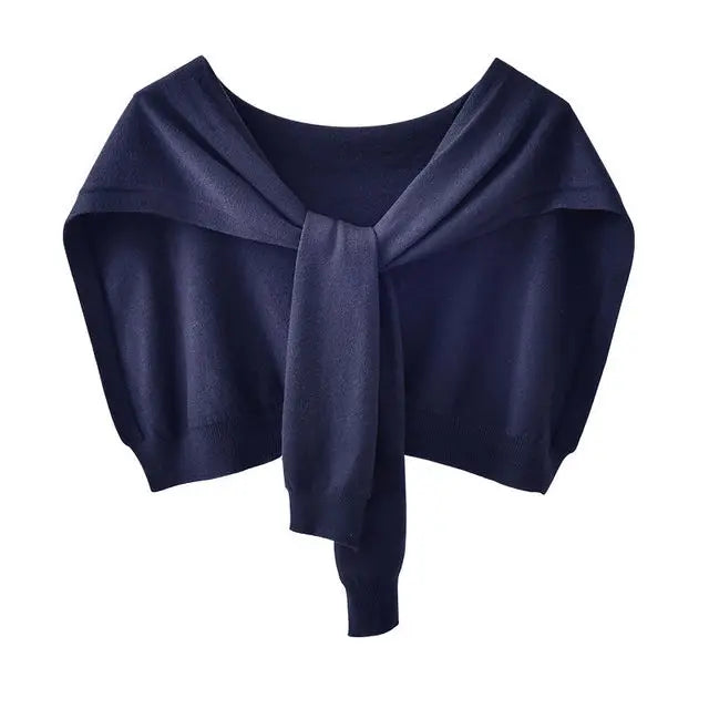 Kara Women's Shawl Wrap | Warm Wool Knitted Neck Guard 14