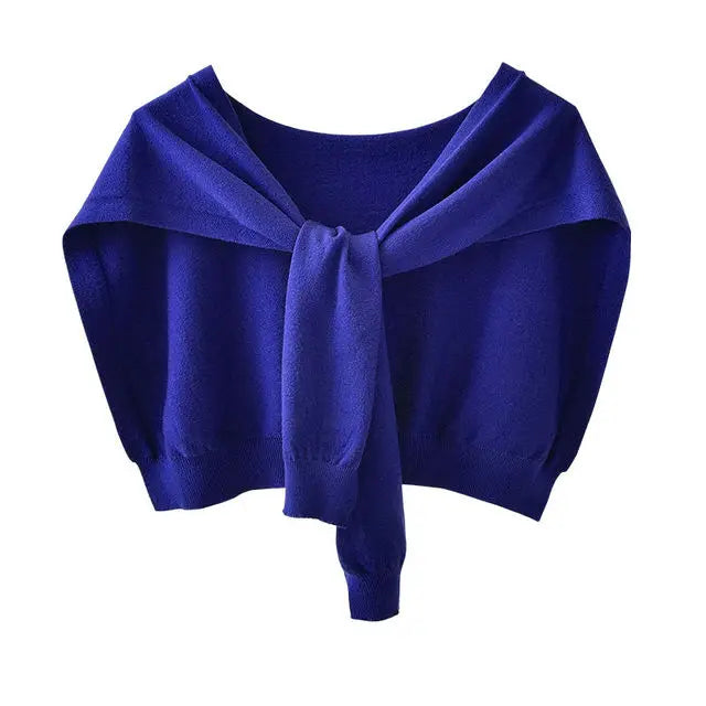 Kara Women's Shawl Wrap | Warm Wool Knitted Neck Guard 21