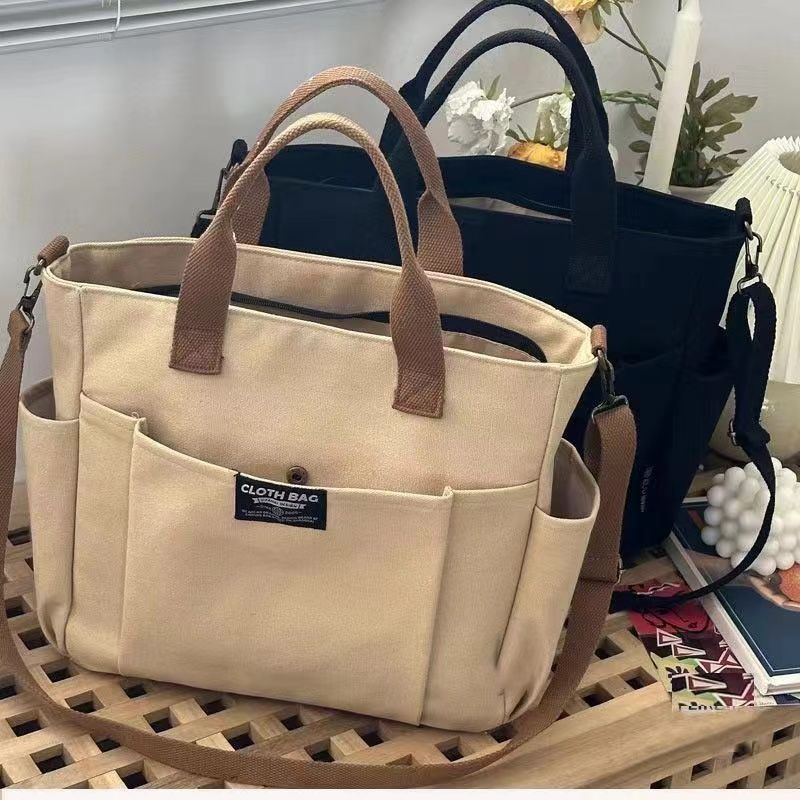 Large Canvas Shoulder Bag