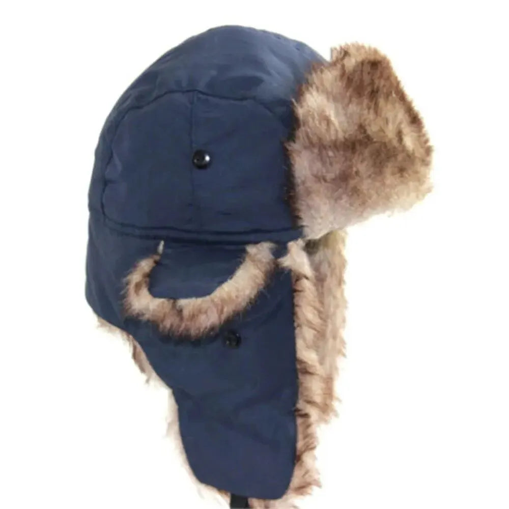 Milo Men's Aviator Cap | Waterproof Faux Fur Lined 8