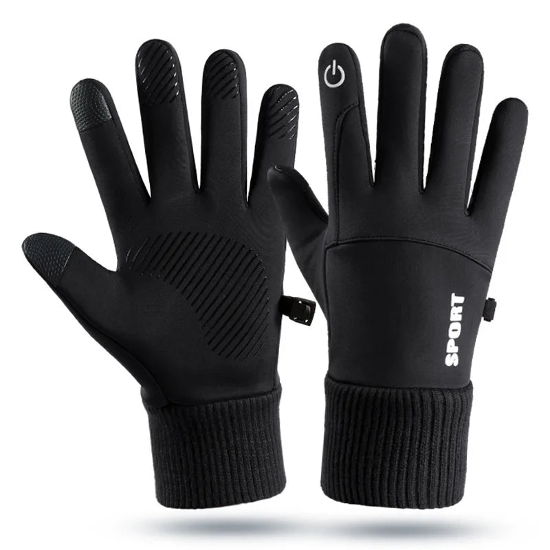 Wavy Men's Sports Gloves | Waterproof Fleece for Running, Cycling, Skiing 8