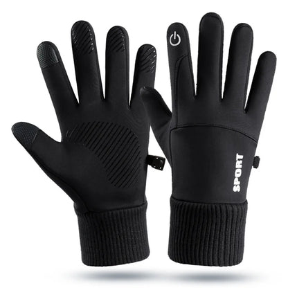 Wavy Men's Sports Gloves | Waterproof Fleece for Running, Cycling, Skiing 8