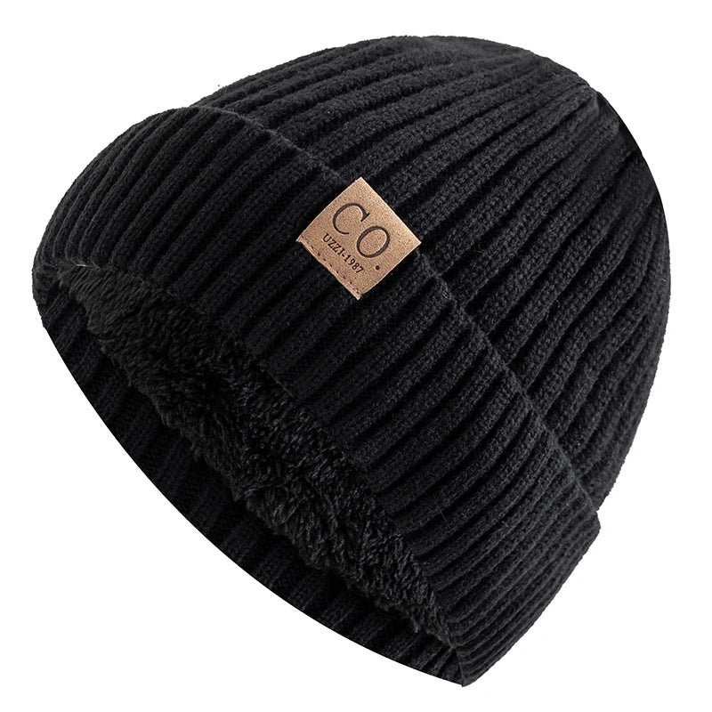 Noble Men's Beanie Hat | Fur Lined, Two-Tone Winter Cap 14