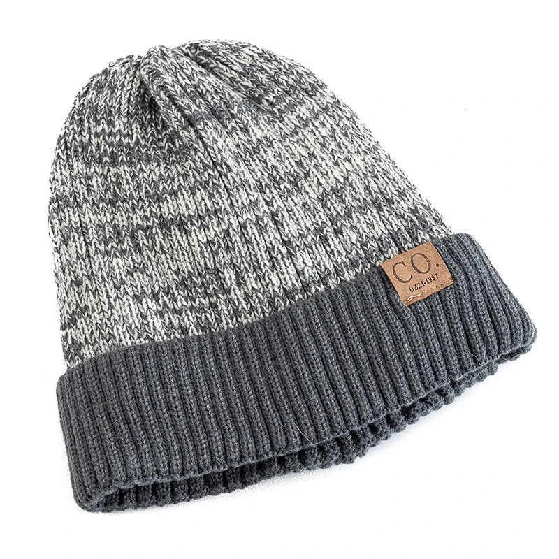 Noble Men's Beanie Hat | Fur Lined, Two-Tone Winter Cap 2