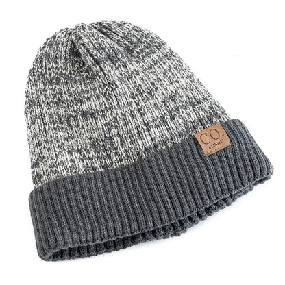 Noble Men's Beanie Hat | Fur Lined, Two-Tone Winter Cap 2