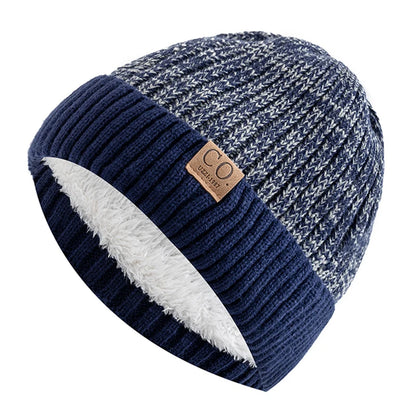 Noble Men's Beanie Hat | Fur Lined, Two-Tone Winter Cap 6