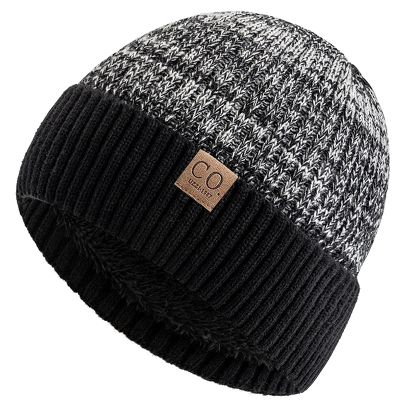 Noble Men's Beanie Hat | Fur Lined, Two-Tone Winter Cap 10