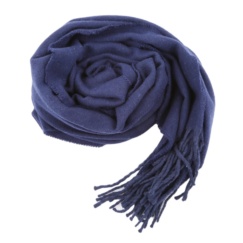 Woolen Warm Shawl Wrap | Soft Cashmere Blend, Elegant Tassels 3
