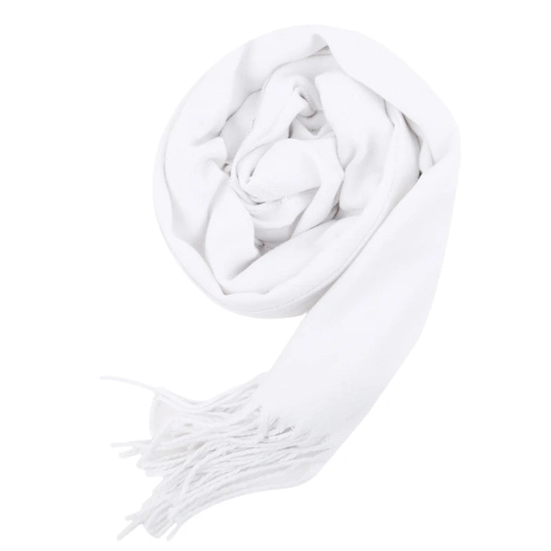 Woolen Warm Shawl Wrap | Soft Cashmere Blend, Elegant Tassels 8