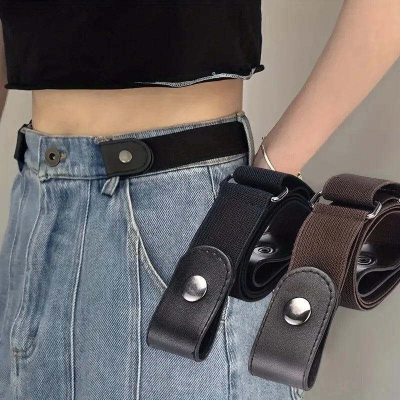 Elastic Leather Belt