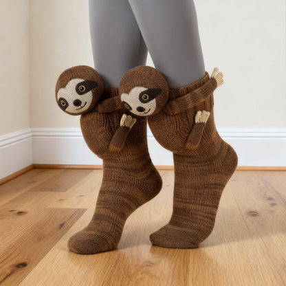 Sandy Women's Sloth Socks | Soft Cotton, Cozy Design 0