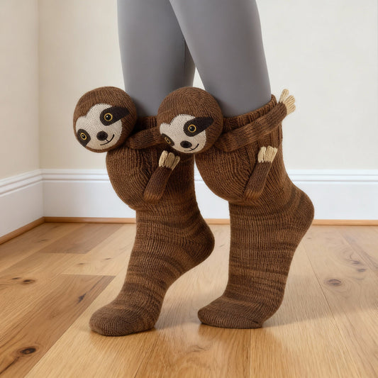 Sandy Women's Sloth Socks | Soft Cotton, Cozy Design 0