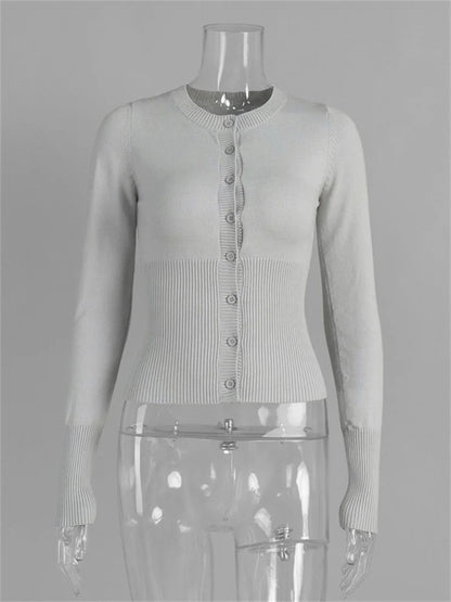 Tina Women's Cropped Cardigan | Elegant Knitwear 9