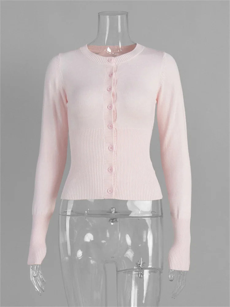 Tina Women's Cropped Cardigan | Elegant Knitwear 7