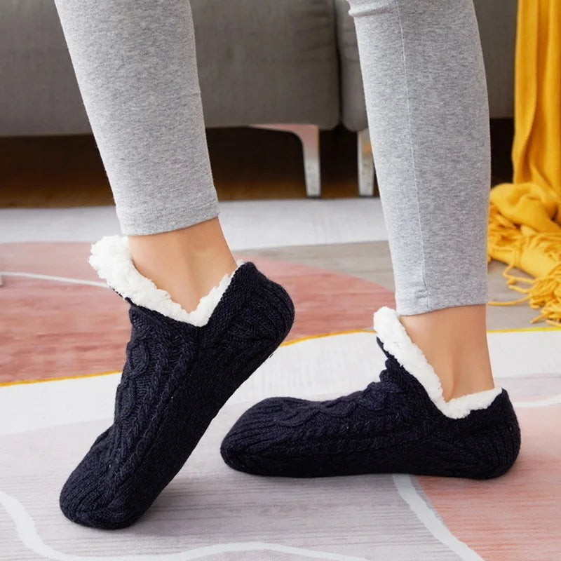 Fuzzy Winter Slipper Socks | Soft Coral Fleece, Unisex 5