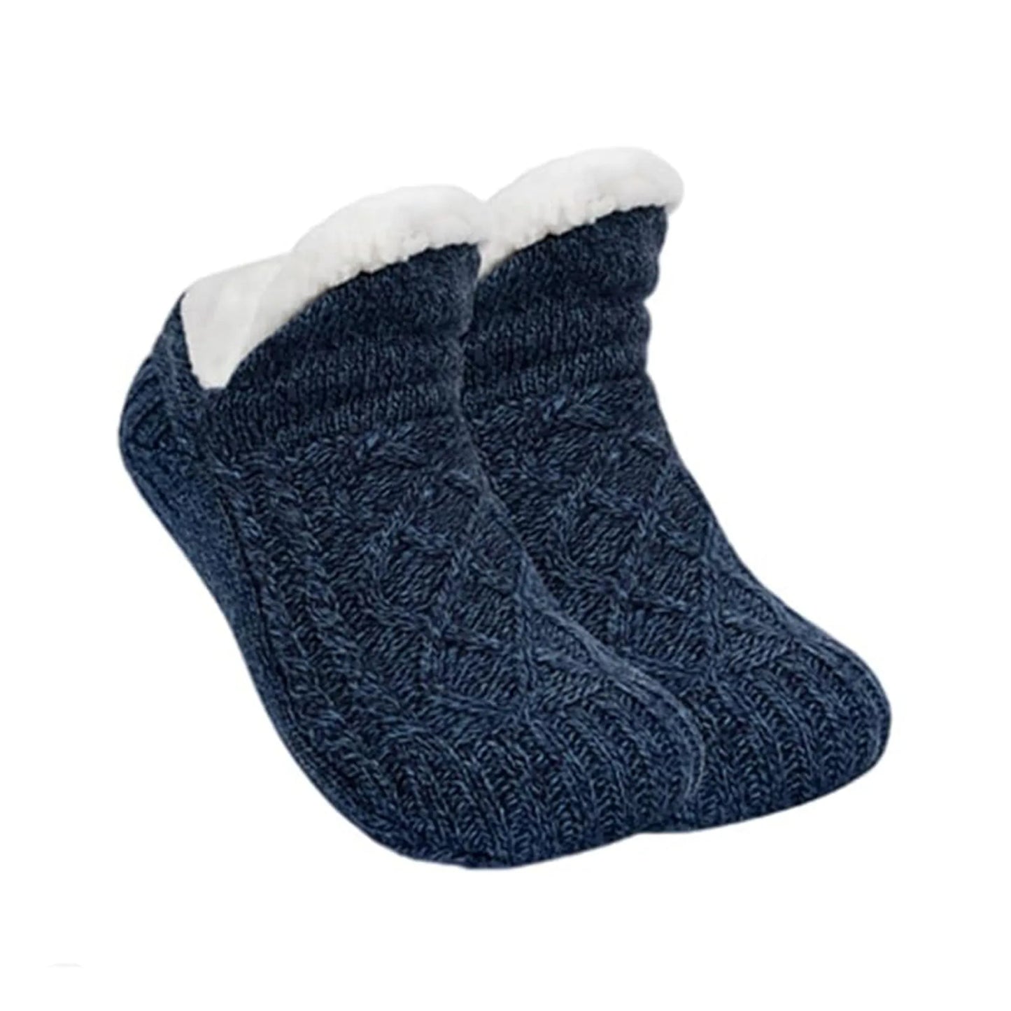 Fuzzy Winter Slipper Socks | Soft Coral Fleece, Unisex 6