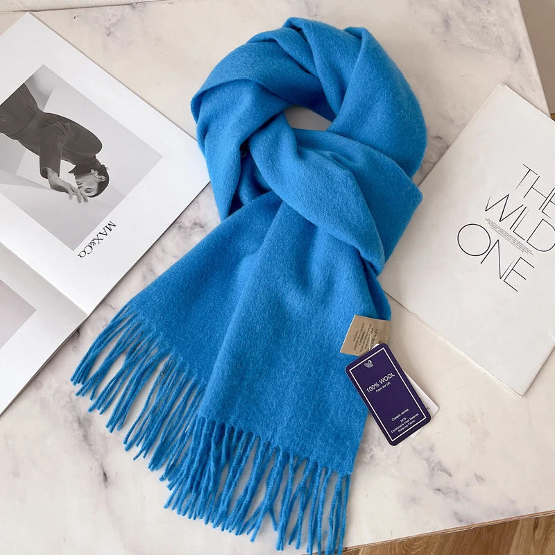 Winston Unisex Wool Scarf | 100% Wool, 28 Colors Available 16