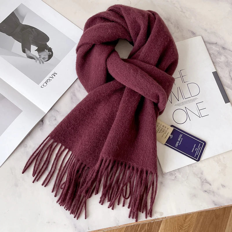 Winston Unisex Wool Scarf | 100% Wool, 28 Colors Available 29