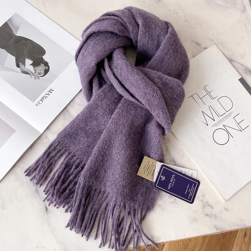 Winston Unisex Wool Scarf | 100% Wool, 28 Colors Available 35