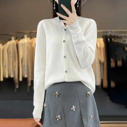 Mira Women's Cardigan | 100% Merino Wool, Lightweight & Casual 17