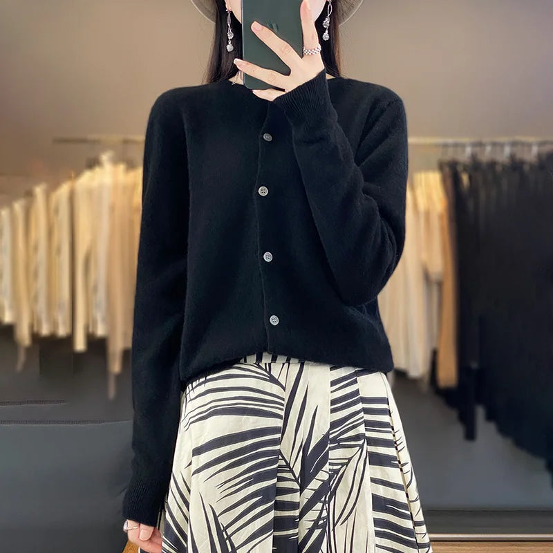 Mira Women's Cardigan | 100% Merino Wool, Lightweight & Casual 7