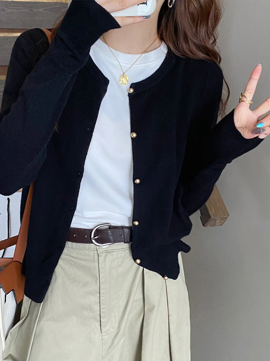 Sari Women's Cardigan Sweater | Knitted, Long Sleeve, Versatile Style 7