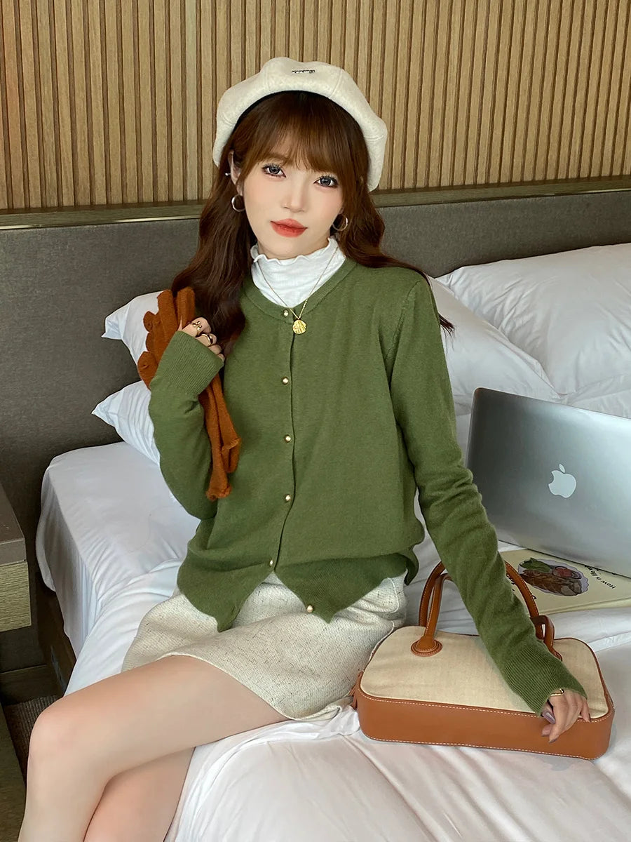 Sari Women's Cardigan Sweater | Knitted, Long Sleeve, Versatile Style 9