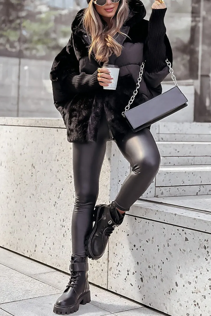 Wendy Women's Jacket | Insulated Bomber with Hood, Multicolored Winter Coat 4